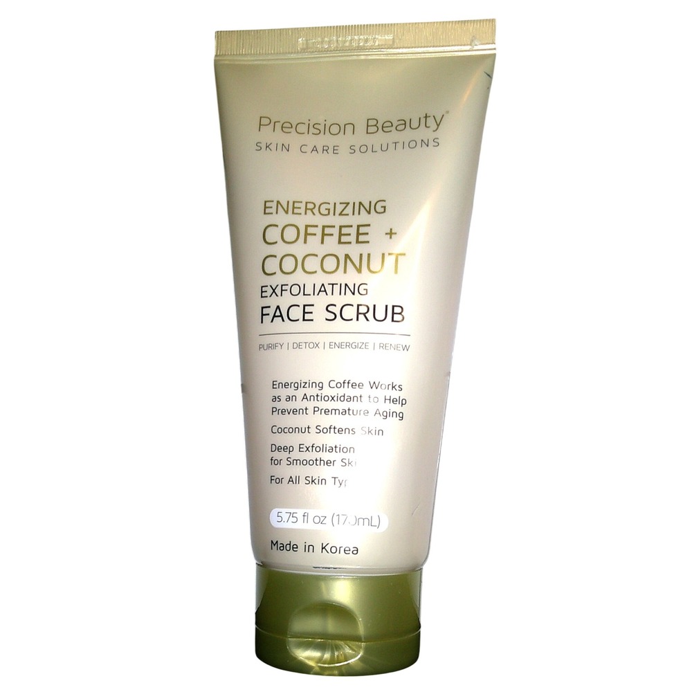 Precision Beauty Coffee Coconut Exfoliating Face Scrub Energizing 5.75 fl oz